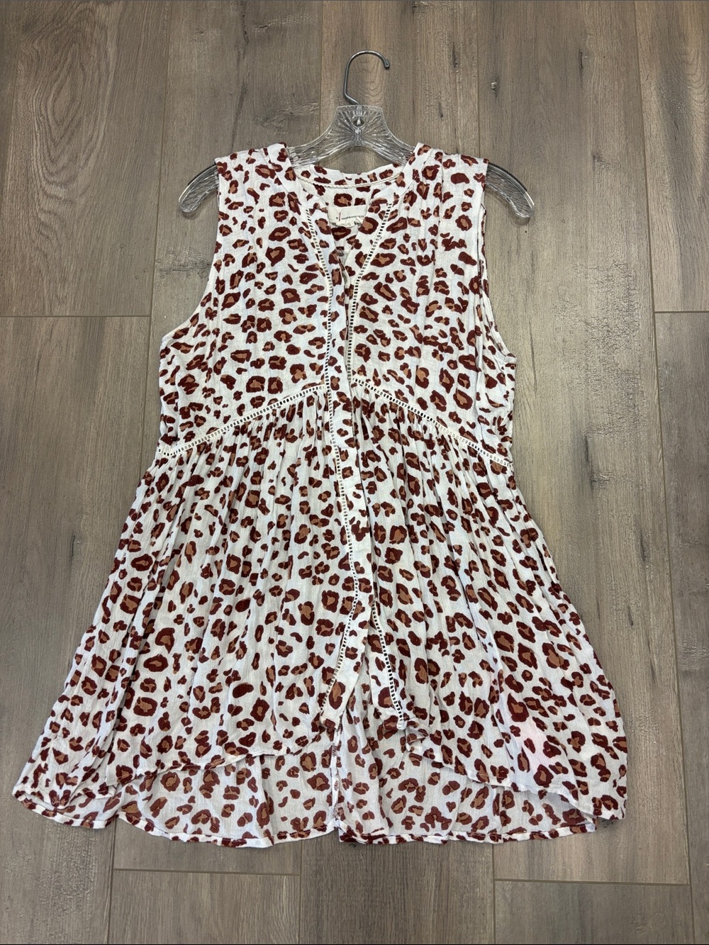 Anthropologie Print Sleeveless tunic mini